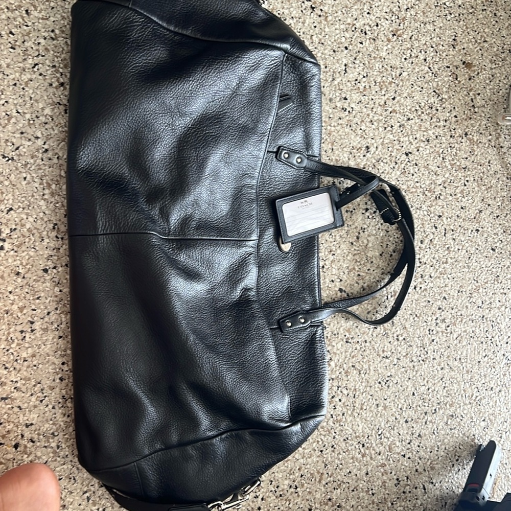Coach duffle with silver trimming - large